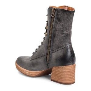 NEW IN BOX KORK-EASE Women's Raleigh Leather Ankle Boot Dark Grey 7.5